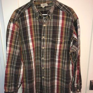vintage J.Crew heavy weight woven shirt sz XL EUC